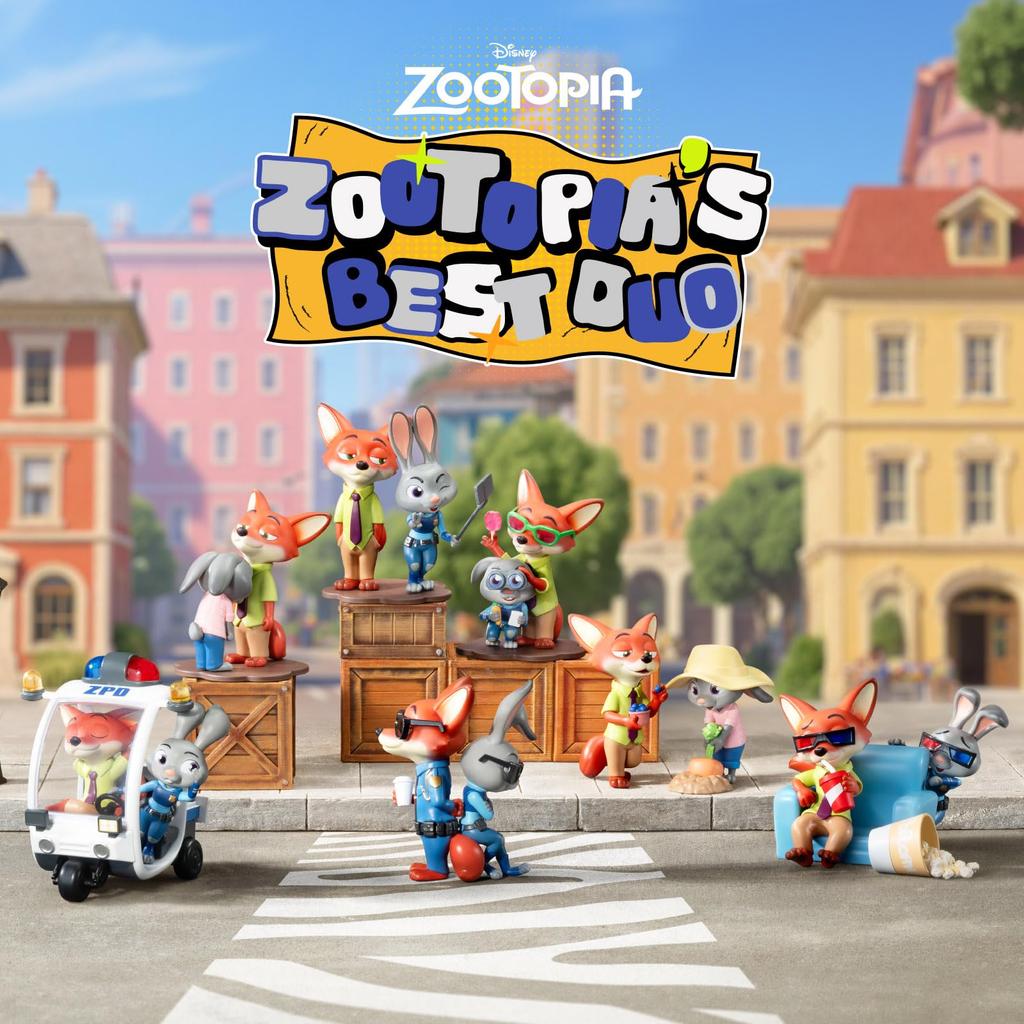 52TOYS Blind Box Zootopia Best Duo Series Blind Box Figure Collection Toy Painted Box Set Zootopia's 8.5cm