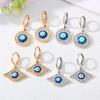 Devil's Eye Women's Earrings Jewelry Fashionable and High End Point Diamond Round Eye Earrings