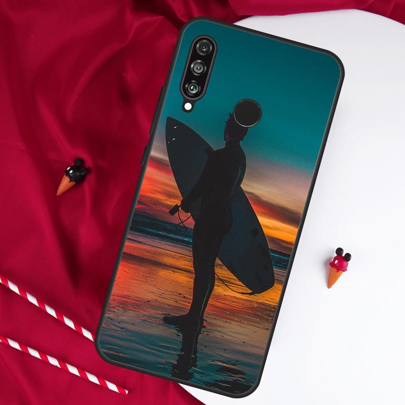 Чехол-серфборд для Huawei Nova 12s 11i 12i 7i 8i Y73 Y70 Y90 Y60 Y72 Y61 Y91 9 10 SE P30 Pro P40 Lite