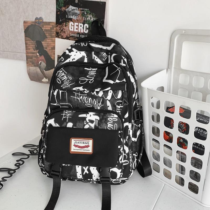 Backpack Women's Large Capacity Student Backpack Men's Bag Junior High School Student Schoolbag