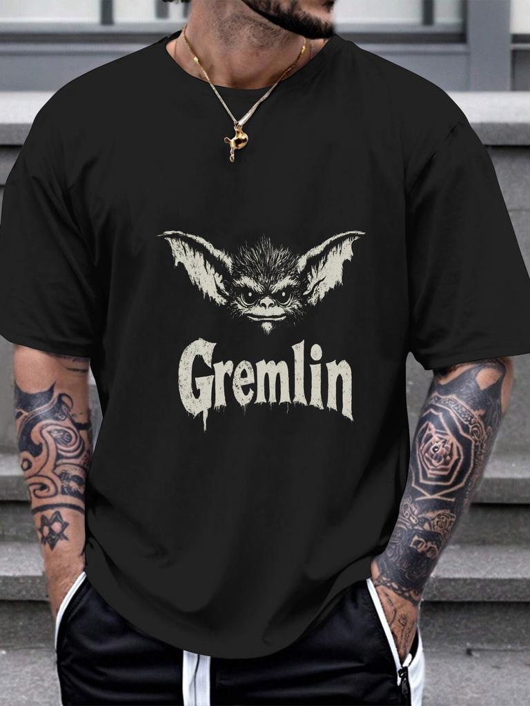 1pc Gremlin Logo Grunge Style T-shirt