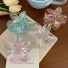 Plastic Transparent Hair Clip Hairpin Large Hair Claw Creative Flower Hair Clip  Girls
