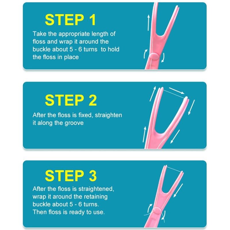 1/5 шт. Y-образная пластиковая стойка для зубной нити, многоразовый держатель для зубочисток, инструмент для чистки зубов без зубной нити, гигиена полости рта, зубочистка