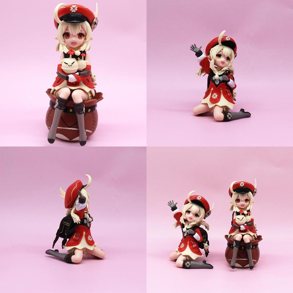 888 Brand Original God Klee Spark Knight Gk Klee Sitting And Standing Game Peripheral Collectible Model 11-13cm Pvc Figurine