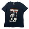 Мужская футболка Run DMC M Черная с принтом Hollis Queens Хип-хоп Рэп Музыка Свободная