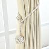1Pair Curtain Tiebacks Rope Round Finial Drapery Tie Bakes Holdbacks