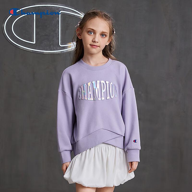 Champion Girls' Crewneck Sweatshirt with Laser Print