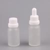 10ml Frosted Glass Essential Oil Bottle with White Dropper - Travel Size