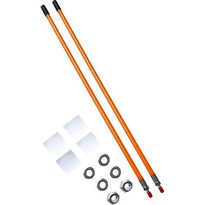 24" Желтые направляющие для отвала снегоочистителя, не ломаются, соединение из нержавеющей стали 304, подходят для Blizzard Boss SNO-Way Western и многих других пикапов