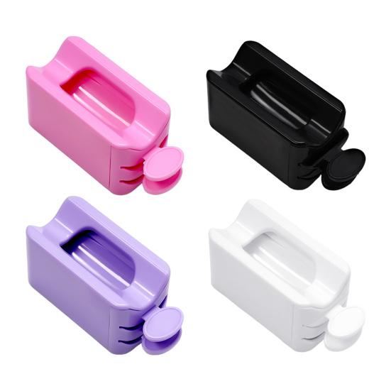 Nail Dip Powder Tray Double Layer Glitter Saver Container with Scoop Professional Nail Art Storage Recycling Case Nail Dipping Powder Recycling Tool