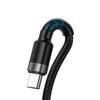 Baseus Cafule USB To USB-C Cable Huawei Supercharge, QC 3.0, 5A 1M (Black-Gray)