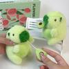 Adorable Avocado Capybara Plush Keychain Soft Short Plush Stuffed Animal Toy