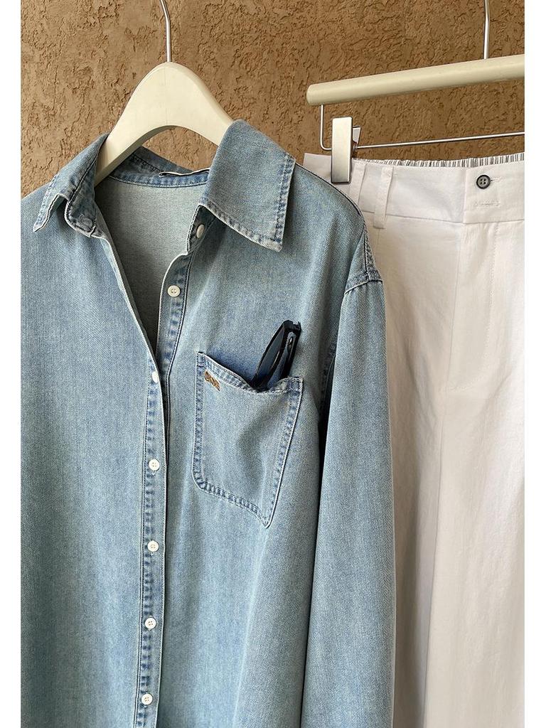 Джинсовая куртка Juzhi с весенней вышивкой, длинный рукав 22335.