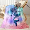 Mermaid Watercolor Fantasy Art Blankets are suitable for living rooms, bedrooms, camping, and other places, making them an ideal choice for gifts.
