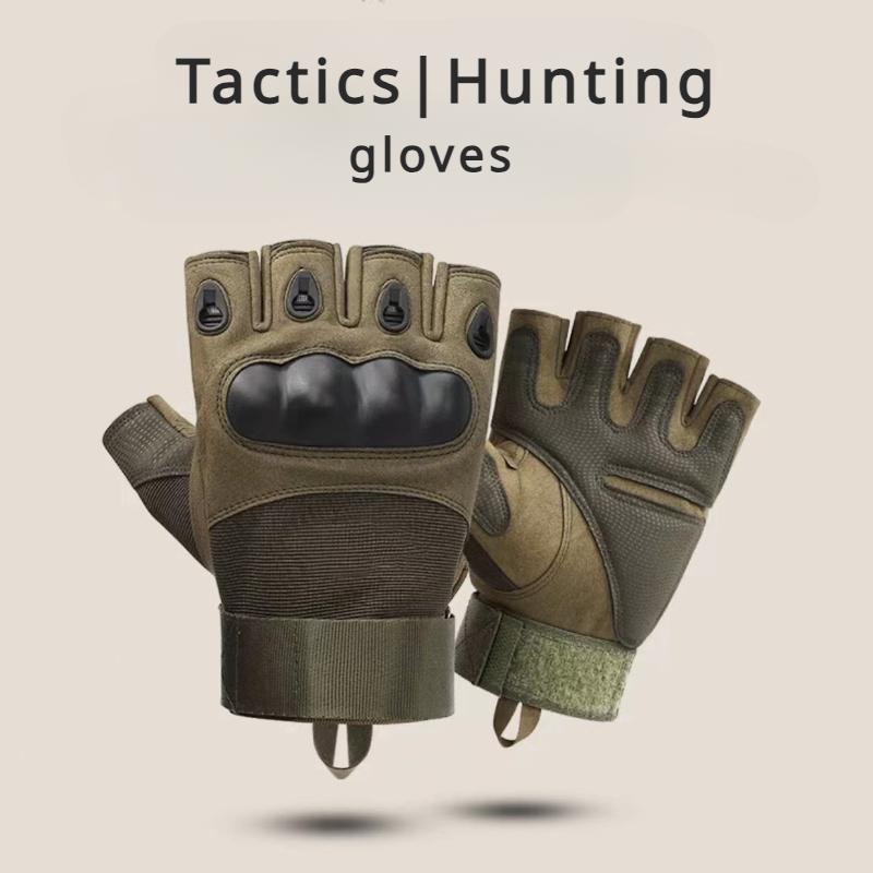 Outdoor Use Tactical Gloves Sport Gym Fingerless Gloves Half Finger Type Military Men Combat Gloves Shooting Hunting Camping Glove