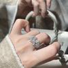 Кольцо 'Легкая роскошь Фея Фантом Бабочка' Трехмерное ручное инкрустирование Высокоуглеродистый бриллиант Сладкий ветер Слоистый бриллиантовый перстень