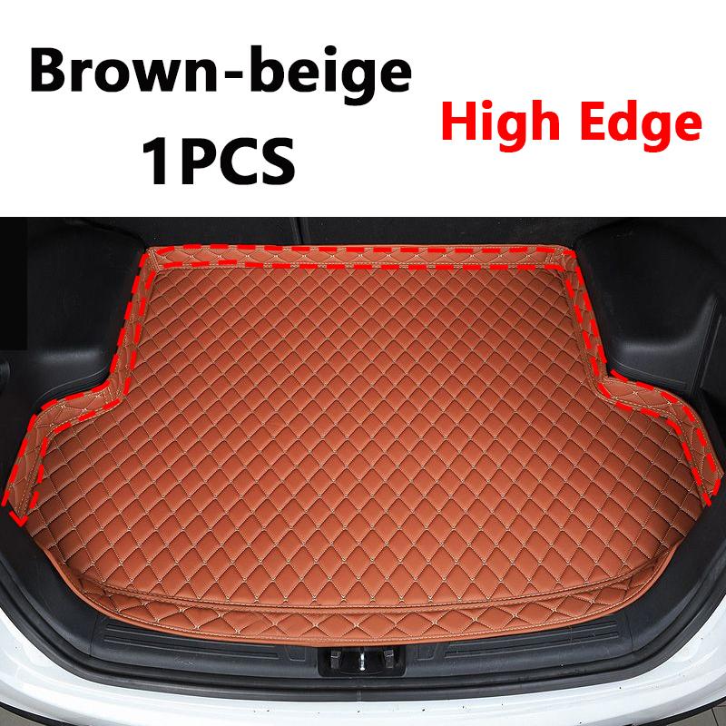 For Citroen C5 Aircross C84 2017~2024 Leather Car Trunk Mat Anti-dirty Cargo Storage Pad Cushion Boot Carpet Auto Accessories