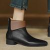 Soft-soled Pointed Short Boots Women's Versatile Single Cotton Boots, New Autumn and Winter Velvet Martin Boots Children