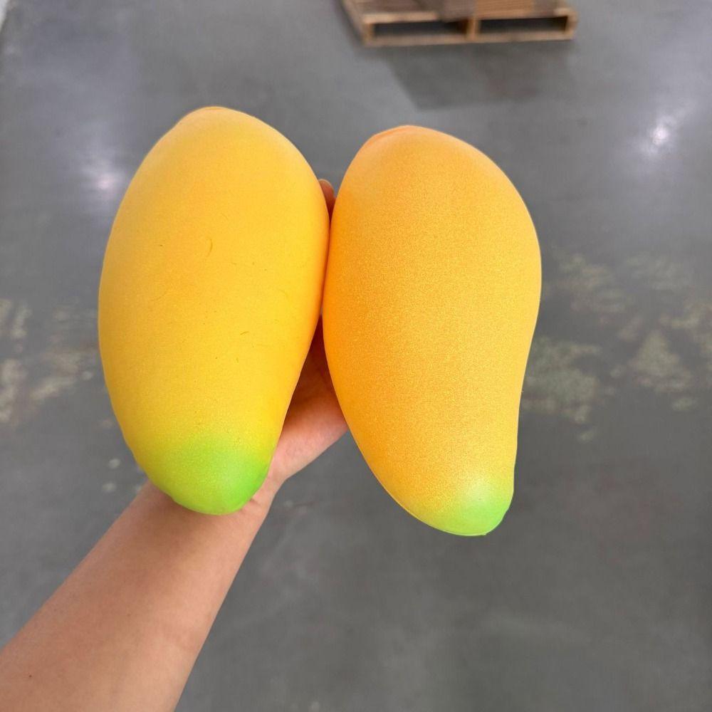 16cm Slow Rebound Fidget Toy Super Soft Mango Squeeze Toy Giant Mango Squishy Toy for Kids Adults