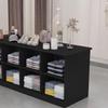 Двусторонний витринный шкаф для магазина женской одежды