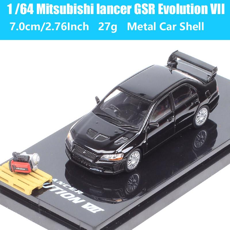 Hobby Japan Масштаб 1/64 Mitsubishi Lancer GSR RS Evolution EVO IX VII IV VIII Ralliart Модель Раллийного Автомобиля Литье под давлением Игрушечные Машинки HJ64
