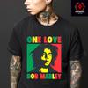 26 Футболка Регги Боб Марли 'One Love' Унисекс Плотный Хлопок S-3XL Унисекс Футболка