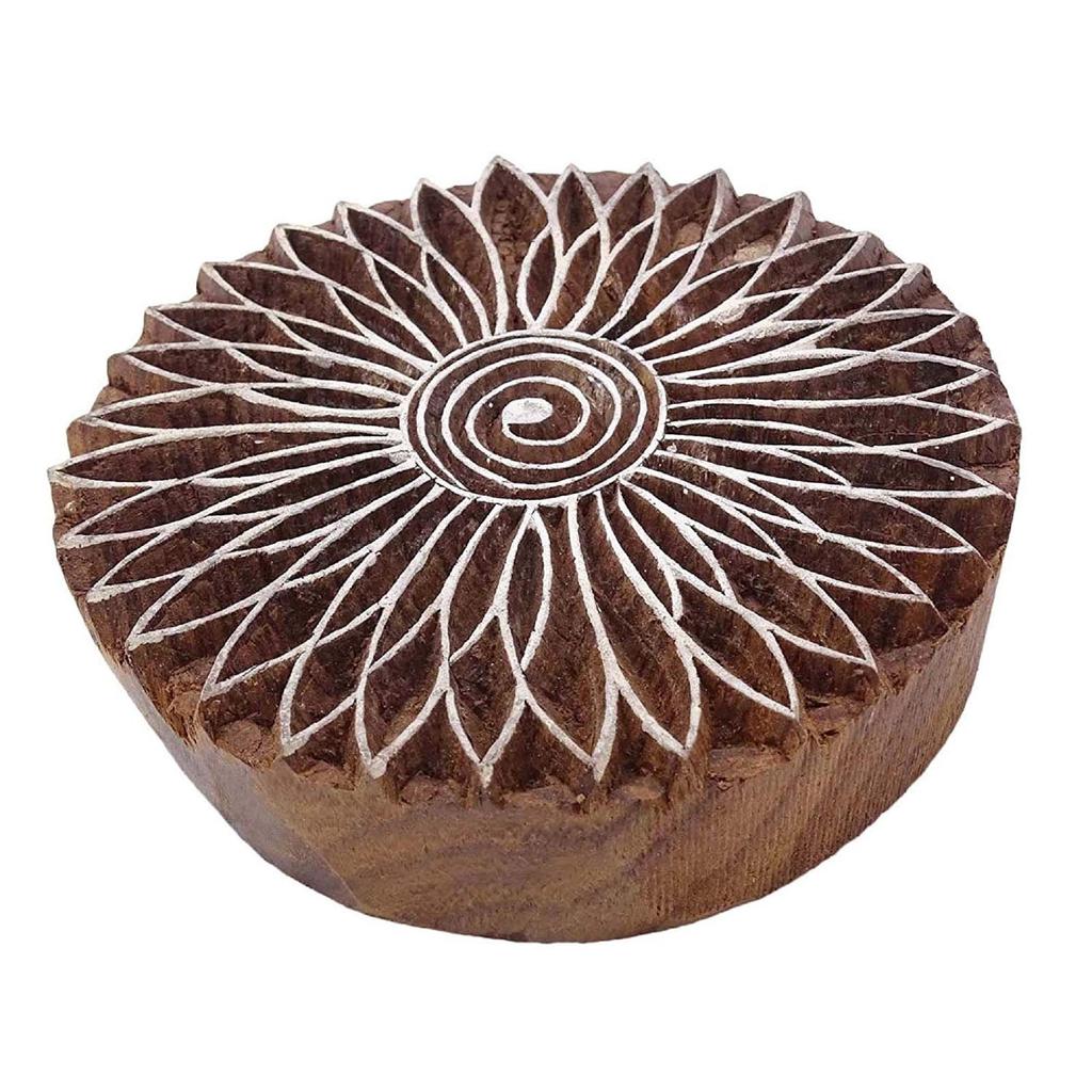 Ткань флористической печати индийская деревянная штампует деревянный блок печатания декоративный