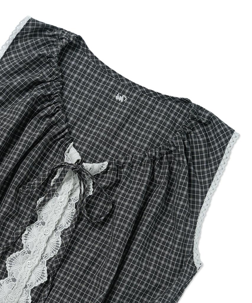 WITHOUT SUMMER Pond Lace Blouse_Check