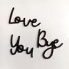 Деревянная настенная декоративная табличка Love You Bye Sign Home Decor Wall Gateway