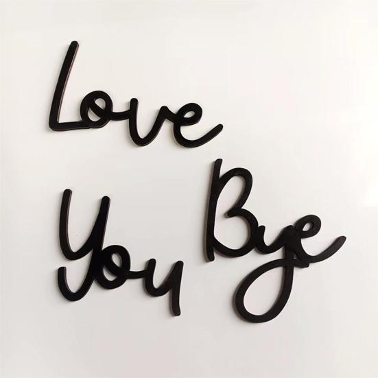 Деревянная настенная декоративная табличка Love You Bye Sign Home Decor Wall Gateway