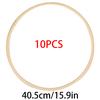 10pcs Wooden Ring Circle Round Bamboo Embroidery Hoop Frame DIY Wreath Catcher Wood Craft Wedding Decoration Home Garden Decor