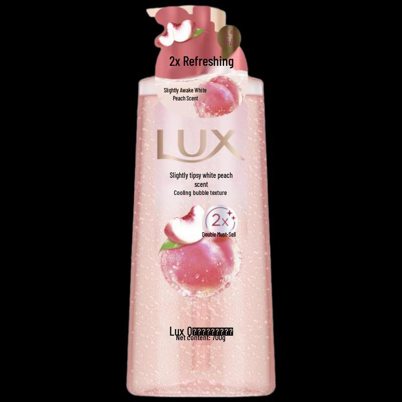 LUX White Peach Scented Bubble Body Wash