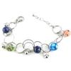 [L1915] - Tutti Frutti Silver 'Calypso' Steel Bracelet