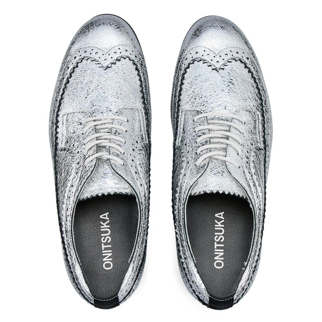 ONITSUKA TIGER BROGUE Нескользящие Устойчивые к истиранию Низкие Повседневные Туфли Женские Серебристые 1182A640-020