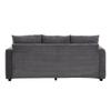 [5-Cushion Supreme Set] LED Sofa with Cloud-Like Seating Feel: 3-Seater Sofa + Oversized Removable Ottoman, Load-Bearing Modular Furniture in L-Shape