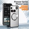 Металлический Алюминиевый Сплав Бампер Чехол Push Pull для Nothing Phone 3A Pro Магнитная Беспроводная Зарядка Задняя Прочная Защитная Крышка Чехол