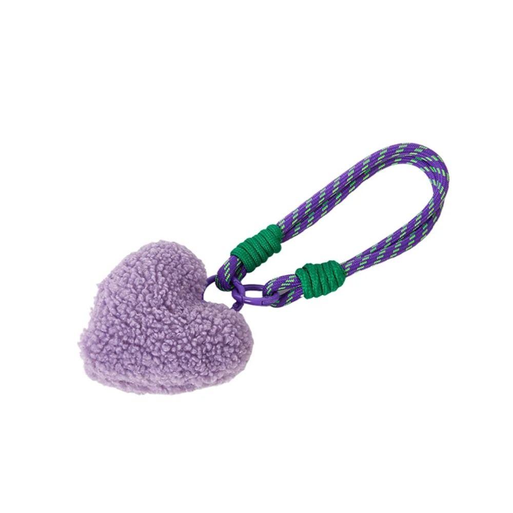 Плюшевый ремешок для телефона Красочные сумки Плетеный шнурок Милые подвесные аксессуары