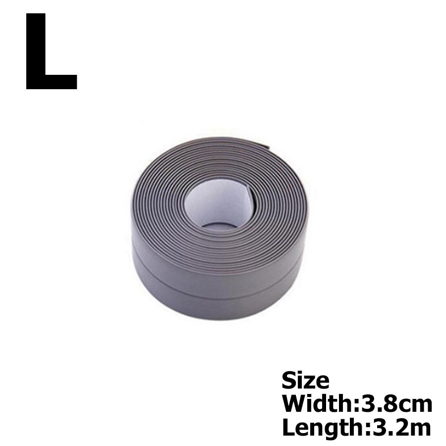 6Colors Bathroom Anti-mold Tape 3.2m 2 Sizes Available Kitchen Waterproof Sealing Tape Bathroom Toilet Wall Corner Line Tape