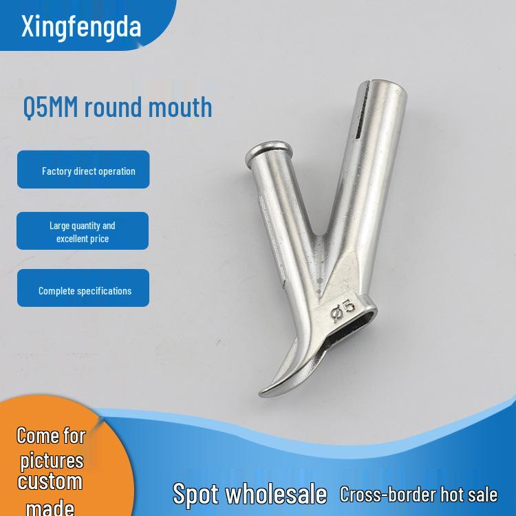 Аксессуары для фена для сварки горячим воздухом: Насадки из нержавеющей стали - Треугольная фиксированная точка, Y-образная и Круглая насадка