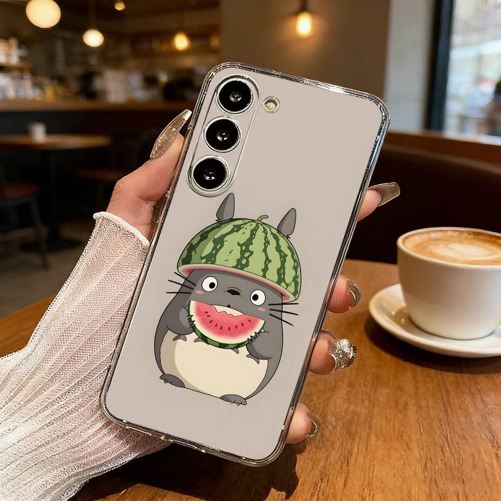 Lovely My N-Neighbor-T-Totoros Phone Case For Samsung S25,S24,S21,S22,S23,S30,Ultra,S20,Plus,Fe,Lite Transparent Cover