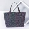 New Variety Luminous Rhombus Bag Women's Folding Laser Bag Rhombus Handbag Geometric Bag