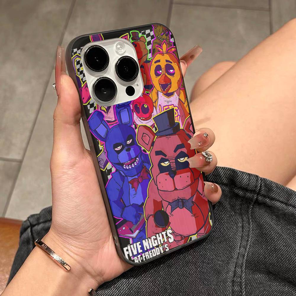 Five-Nights-At-Freddys Для IPhone 17 16 15 Plus Pro Max 12 14 Plus 11 13 Волна Гофрированная Полоса Чехол для Телефона