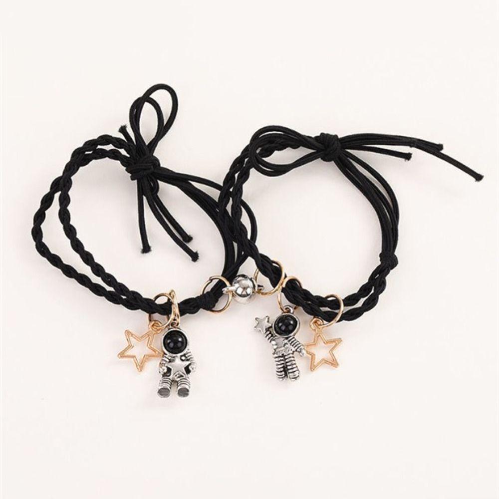 Магнитный браслет для притяжения астронавтов, браслет для пары, полые звезды, набор браслетов, подарок другу