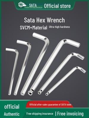 SATA Экстра-длинный Супер-твердый Набор шестигранных ключей с шаровым и плоским наконечником (1,5-10 мм)