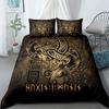 Bedding Set King Queen Double Full Twin Single Size Mythology Symbols Runes Bed Linen Set