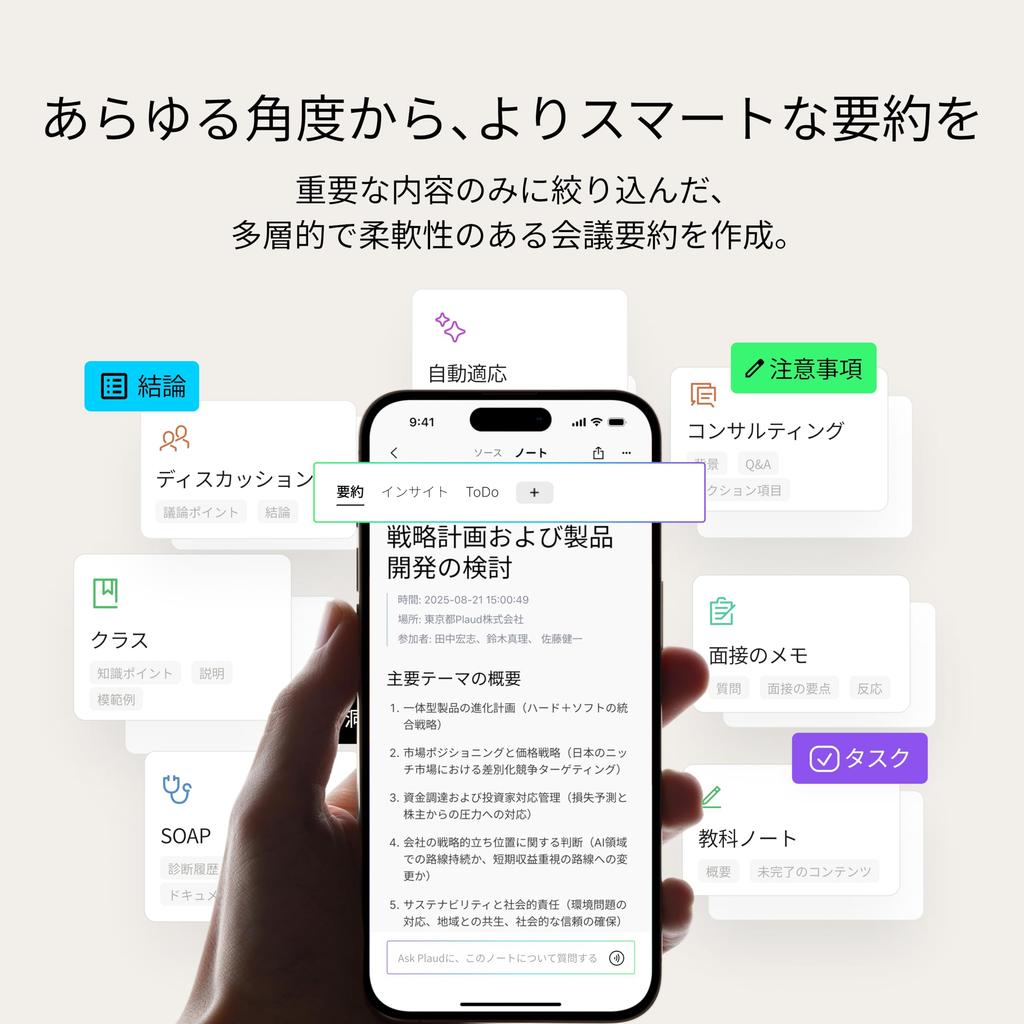 Plaud Note Pro ИИ Голос Многомерная Продуктивность ИИ Веб-Конференции Автоматическое Переключение между Записью Мультимодальное Приложение Суммирование Костная ИИ
