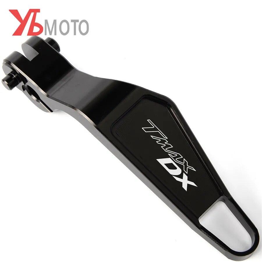 LOGO DX/SX Мотоциклетные аксессуары CNC Алюминиевый рычаг стояночного тормоза для yamaha t-max tmax 530 TMAX530 dx/sx 2017 2018