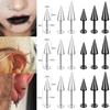 ZS 1 PC Punk Long Spike 16G Stainless Steel Labret Lip Piercing Men Externally Threaded Helix Cartilage Conch Piercings 6-10MM