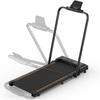 FT51 2-in-1 Foldable Walking Pad Treadmill Under Desk LED Quiet Durable Electric Treadmill with Remote Control