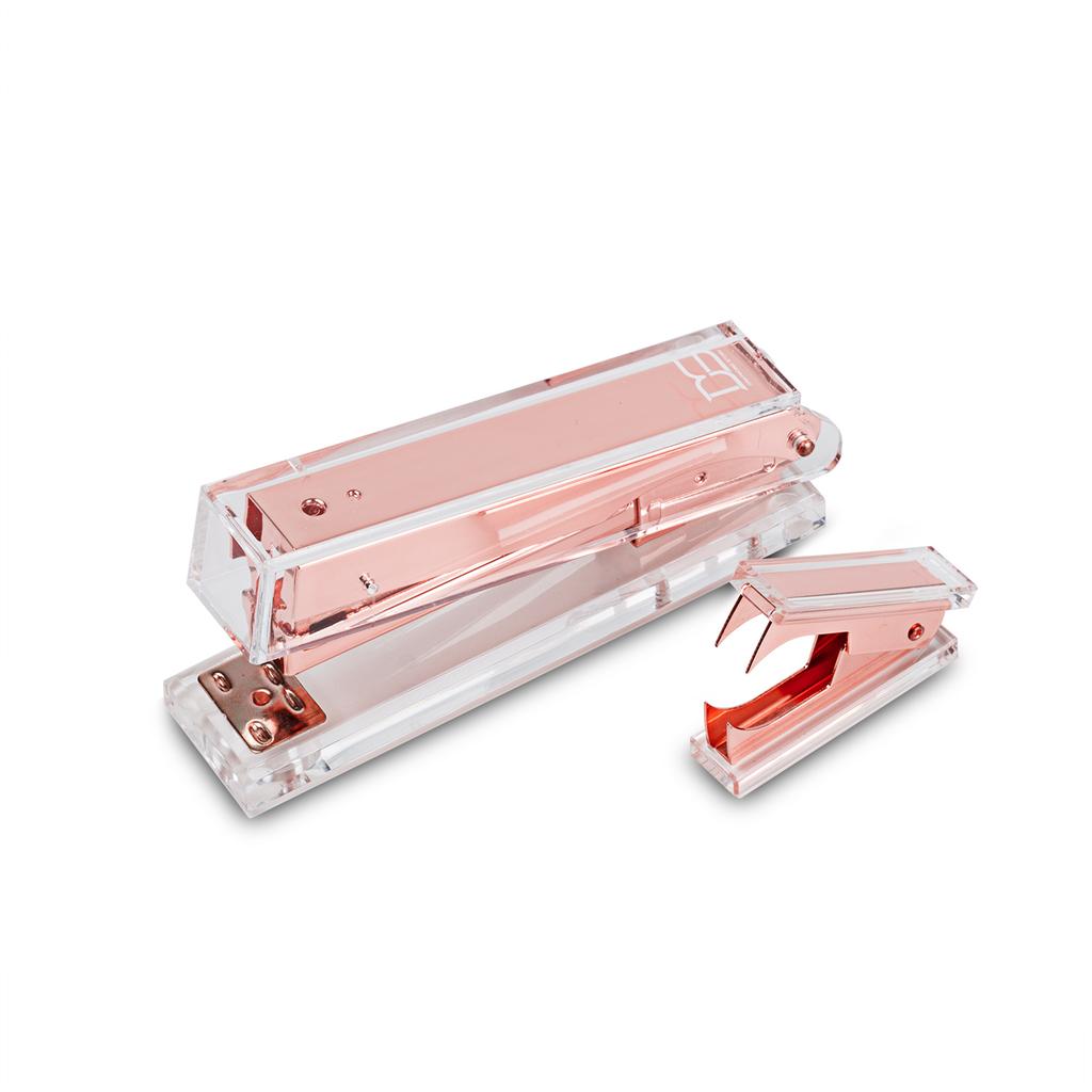 Transparent Acrylic 3-in-1 Set: Stapler + Staple Remover + Scissors Portable Office Desk Organizer Home School Supplies